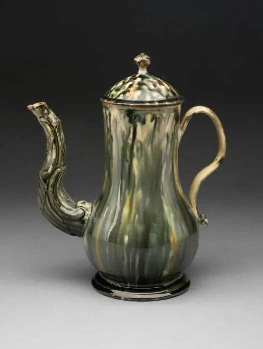 Framed Print : Coffee Pot, Staffordshire, 1760 / 70. Creator: Staffordshire Potteries Framed Print : Coffee Pot, Staffordshire, 1760 / 70. Creator: Staffordshire Potteries