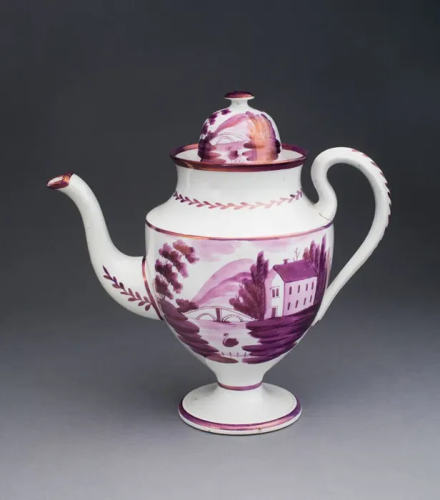 Framed Print : Coffee Pot, Staffordshire, c. 1820. Creator: Staffordshire Potteries Framed Print : Coffee Pot, Staffordshire, c. 1820. Creator: Staffordshire Potteries