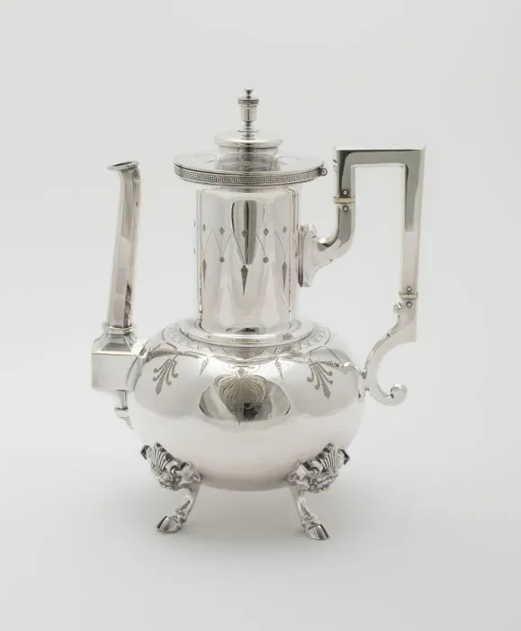 Framed Print : Coffee Pot, part of Tea and Coffee Service, 1878. Creator: Rogers Smith and Company Framed Print : Coffee Pot, part of Tea and Coffee Service, 1878. Creator: Rogers Smith and Company