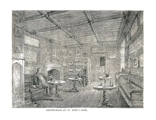 Coffee-Room at St. Johns Gate, 1878
