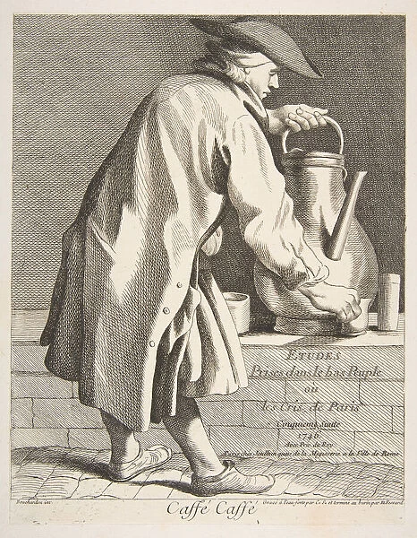 Coffee Vendor, 1746. Creator: Caylus, Anne-Claude-Philippe de