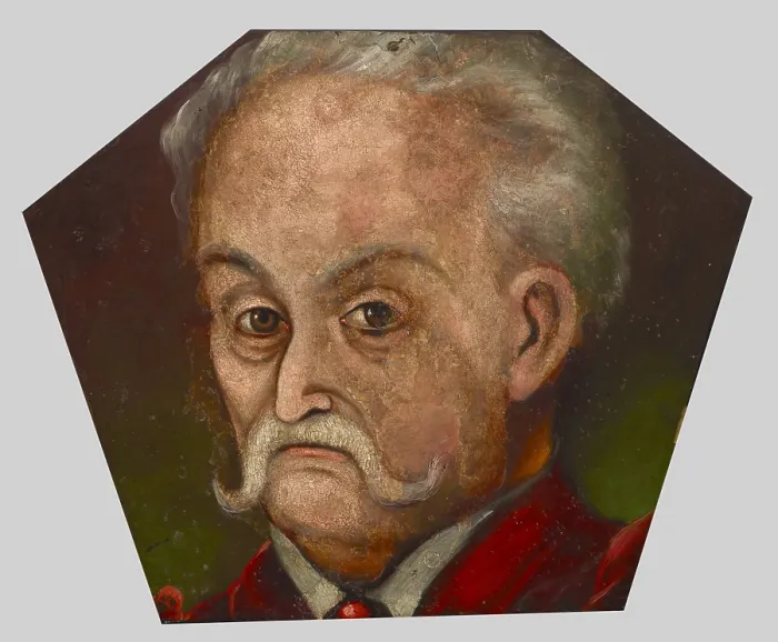 Framed Print : Coffin Portrait of Mr Nieborowski from Hyzne, c1740. Creator: Unknown Framed Print : Coffin Portrait of Mr Nieborowski from Hyzne, c1740. Creator: Unknown