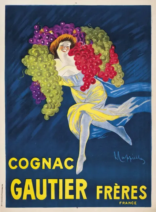 Framed Print : Cognac Gautier Freres, 1907 Framed Print : Cognac Gautier Freres, 1907