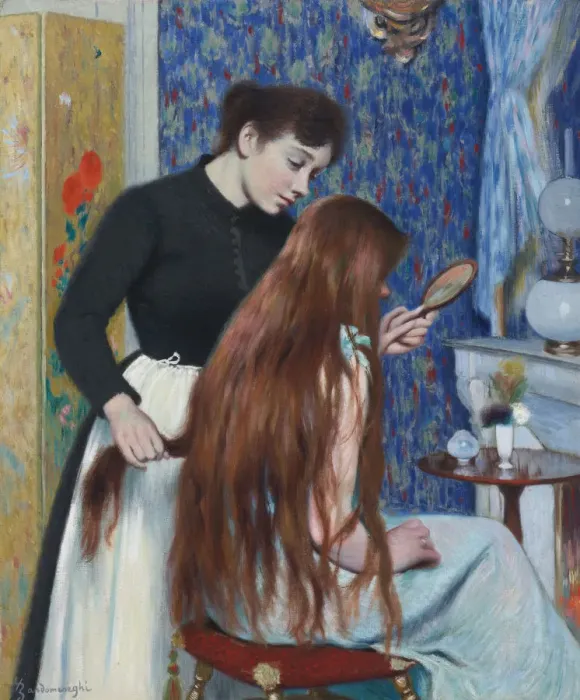 Framed Print : Coiffeur. Private Collection Framed Print : Coiffeur. Private Collection