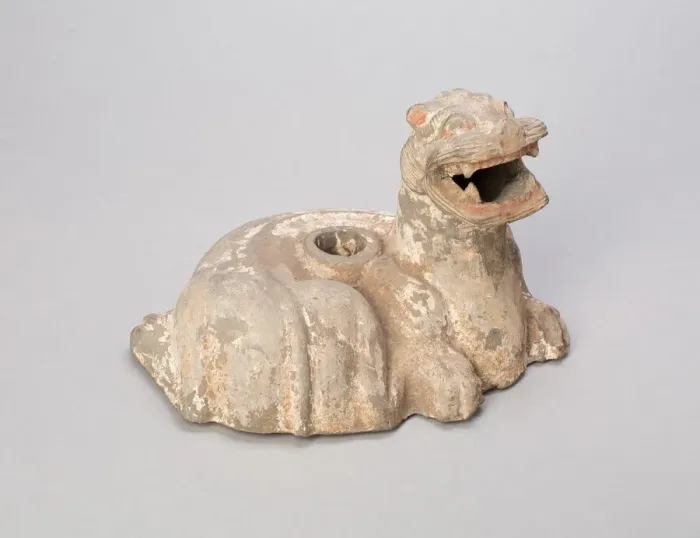 Framed Print : Coiled Feline, Han dynasty (206 B. C. -A. D. 221). Creator: Unknown Framed Print : Coiled Feline, Han dynasty (206 B. C. -A. D. 221). Creator: Unknown