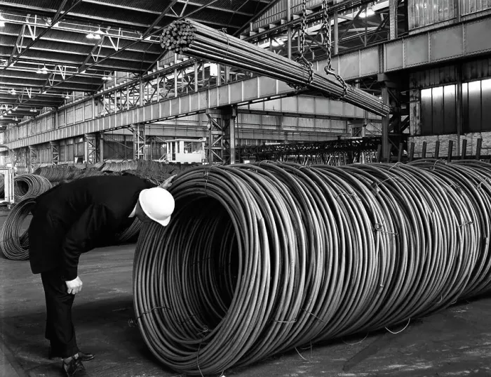 Framed Print : Coils and hexagonal bars at the Park Gate Iron & Steel Co, Rotherham, South Yorkshire, 1964 Framed Print : Coils and hexagonal bars at the Park Gate Iron & Steel Co, Rotherham, South Yorkshire, 1964