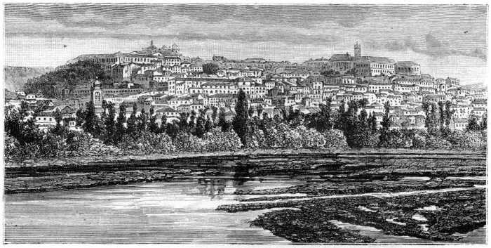 Framed Print : Coimbra, Portugal, 1886. Artist: Taylor Framed Print : Coimbra, Portugal, 1886. Artist: Taylor