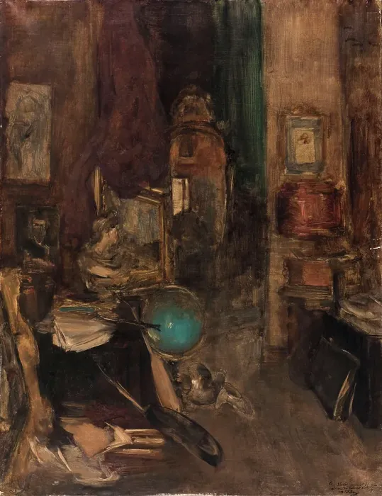 Framed Print : Coin d'atelier, boulevard de Clichy, between 1872 and 1887. Creator: Antoine Vollon Framed Print : Coin d'atelier, boulevard de Clichy, between 1872 and 1887. Creator: Antoine Vollon