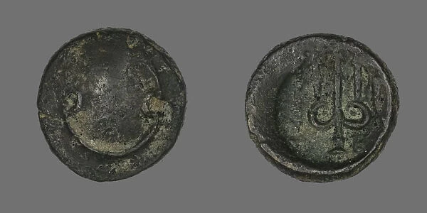 Coin Depicting a Boeotian Shield, 196-146 BCE. Creator: Unknown