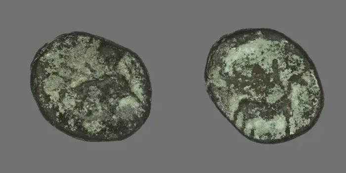 Framed Print : Coin Depicting a Goat, (after 308 BCE ?). Creator: Unknown Framed Print : Coin Depicting a Goat, (after 308 BCE ?). Creator: Unknown