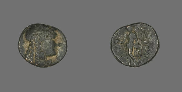 Coin Depicting the God Apollo, 222-187 BCE. Creator: Unknown