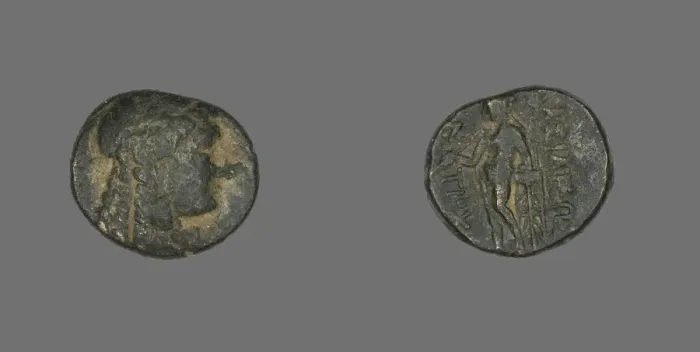 Framed Print : Coin Depicting the God Apollo, 222-187 BCE. Creator: Unknown Framed Print : Coin Depicting the God Apollo, 222-187 BCE. Creator: Unknown
