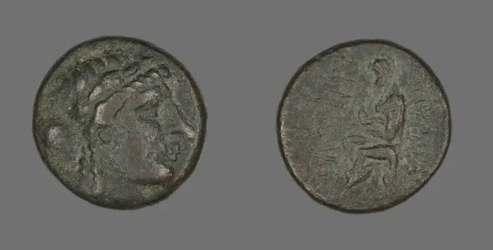 Framed Print : Coin Depicting the God Apollo, 2nd-1st century BCE. Creator: Unknown Framed Print : Coin Depicting the God Apollo, 2nd-1st century BCE. Creator: Unknown