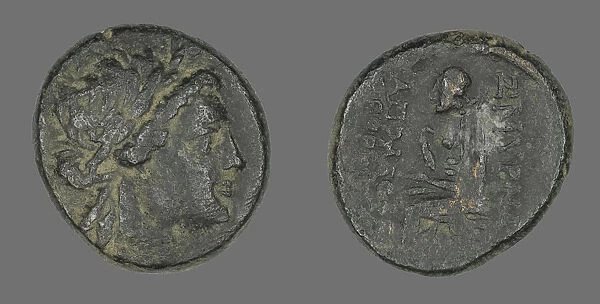 Coin Depicting the God Apollo, 2nd-1st century BCE. Creator: Unknown