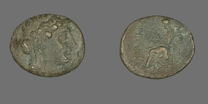 Framed Print : Coin Depicting the God Apollo, 2nd-1st century BCE. Creator: Unknown Framed Print : Coin Depicting the God Apollo, 2nd-1st century BCE. Creator: Unknown