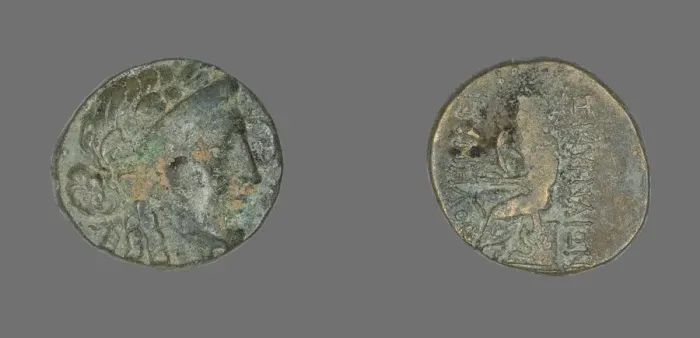 Framed Print : Coin Depicting the God Apollo, 2nd-1st century BCE. Creator: Unknown Framed Print : Coin Depicting the God Apollo, 2nd-1st century BCE. Creator: Unknown