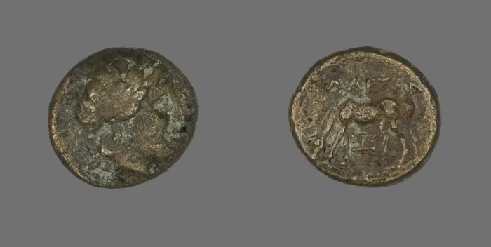 Framed Print : Coin Depicting the God Apollo, 2nd century BCE. Creator: Unknown Framed Print : Coin Depicting the God Apollo, 2nd century BCE. Creator: Unknown