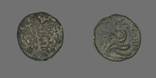 Coin Depicting the God Asklepios (?), probably Late Hellenistic Period, about 200  /  133 BCE