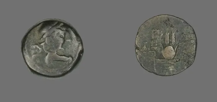 Framed Print : Coin Depicting the God Eros, 138-129 BCE. Creator: Unknown Framed Print : Coin Depicting the God Eros, 138-129 BCE. Creator: Unknown