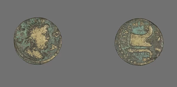 Coin Depicting the God Serapis, 193-211. Creator: Unknown