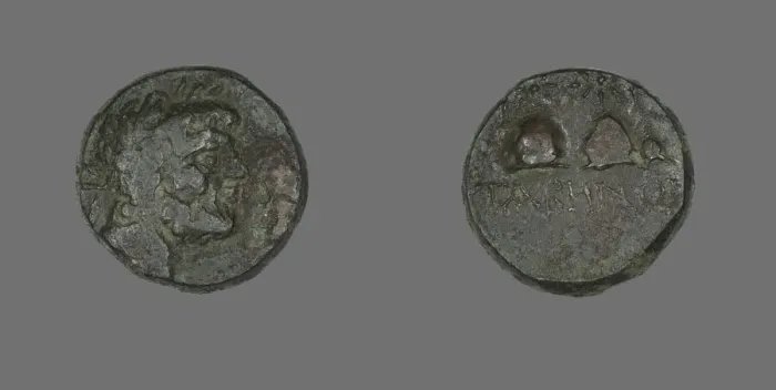 Framed Print : Coin Depicting the God Zeus, 1st century BCE. Creator: Unknown Framed Print : Coin Depicting the God Zeus, 1st century BCE. Creator: Unknown