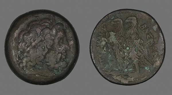 Coin Depicting the God Zeus, 261-247 BCE. Creator: Unknown