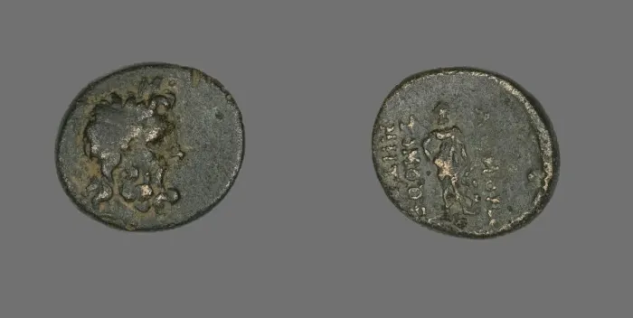 Framed Print : Coin Depicting the God Zeus, mid-1st century BCE. Creator: Unknown Framed Print : Coin Depicting the God Zeus, mid-1st century BCE. Creator: Unknown