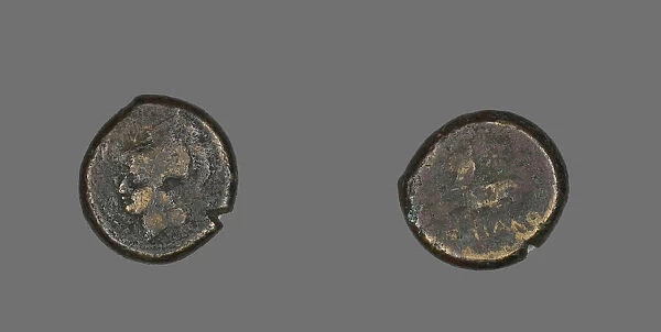 Coin Depicting the Goddess Athena, about 300-268 BCE. Creator: Unknown