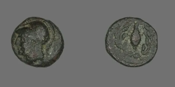Framed Print : Coin Depicting the Goddess Athena, after 340 BCE. Creator: Unknown