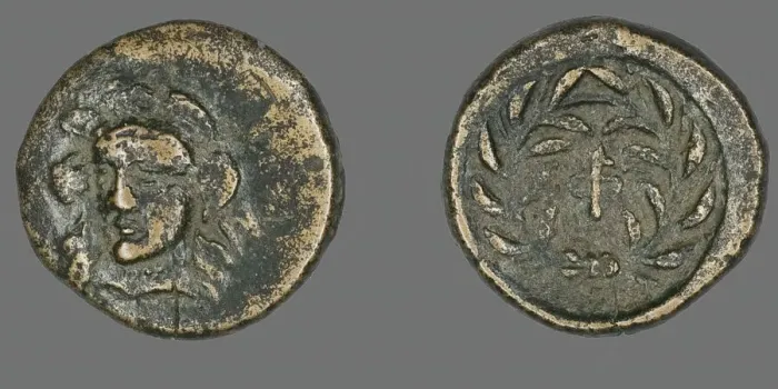 Framed Print : Coin Depicting the Goddess Athena, 371-357 BCE. Creator: Unknown Framed Print : Coin Depicting the Goddess Athena, 371-357 BCE. Creator: Unknown