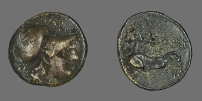 Framed Print : Coin Depicting the Goddess Athena, 387-301 BCE. Creator: Unknown Framed Print : Coin Depicting the Goddess Athena, 387-301 BCE. Creator: Unknown