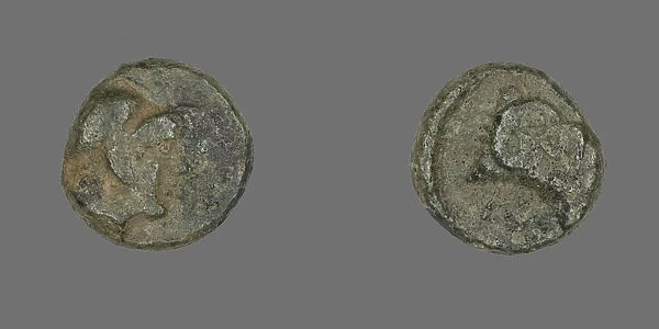 Coin Depicting the Goddess Athena, before 387 BCE. Creator: Unknown