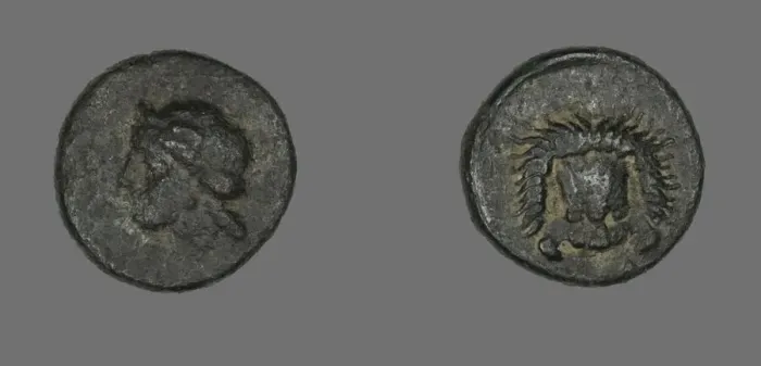 Framed Print : Coin Depicting the Goddess Hera (?), 5th century BCE. Creator: Unknown Framed Print : Coin Depicting the Goddess Hera (?), 5th century BCE. Creator: Unknown