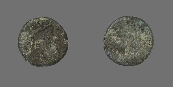 Coin Depicting the Goddess Tyche, 98-117. Creator: Unknown