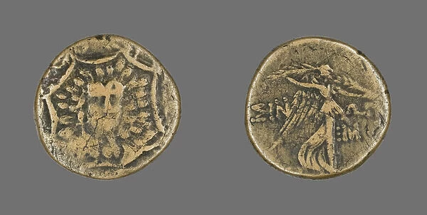 Coin Depicting a Gorgoneion, 120-63 BCE. Creator: Unknown