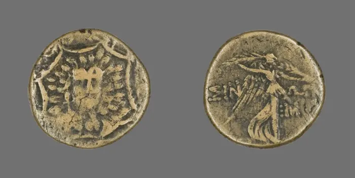 Framed Print : Coin Depicting a Gorgoneion, 120-63 BCE. Creator: Unknown Framed Print : Coin Depicting a Gorgoneion, 120-63 BCE. Creator: Unknown