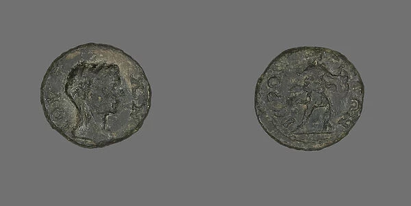 Coin Depicting a Head, about 161-?. Creator: Unknown