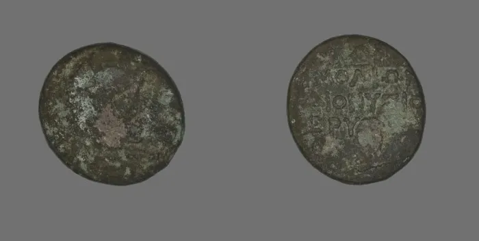 Framed Print : Coin Depicting the Hero Herakles, 200-133 BCE. Creator: Unknown Framed Print : Coin Depicting the Hero Herakles, 200-133 BCE. Creator: Unknown