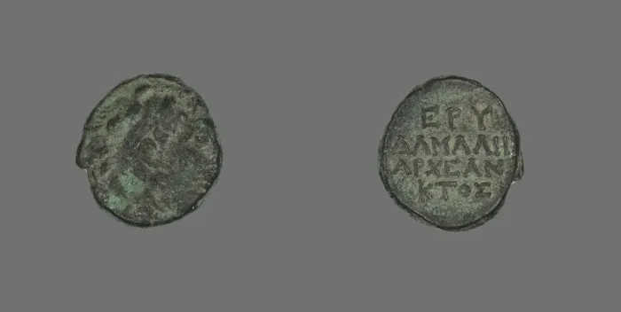 Framed Print : Coin Depicting the Hero Herakles, about 300-200 BCE. Creator: Unknown Framed Print : Coin Depicting the Hero Herakles, about 300-200 BCE. Creator: Unknown