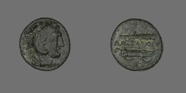 Coin Depicting the Hero Herakles, 336-323 BCE. Creator: Unknown