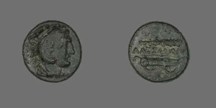 Framed Print : Coin Depicting the Hero Herakles, 336-323 BCE. Creator: Unknown Framed Print : Coin Depicting the Hero Herakles, 336-323 BCE. Creator: Unknown