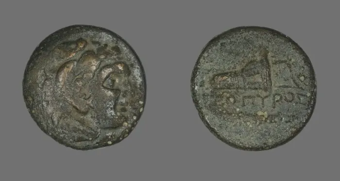 Framed Print : Coin Depicting the Hero Herakles, 4th century BCE and later. Creator: Unknown Framed Print : Coin Depicting the Hero Herakles, 4th century BCE and later. Creator: Unknown