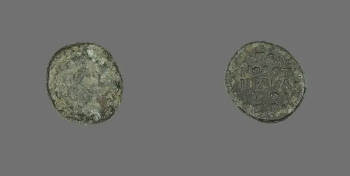 Framed Print : Coin Depicting the Hero Herakles or the God Dionysos (?), 3rd century BCE and later Framed Print : Coin Depicting the Hero Herakles or the God Dionysos (?), 3rd century BCE and later