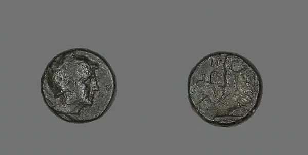 Coin Depicting the Hero Perseus, 220-178 BCE. Creator: Unknown