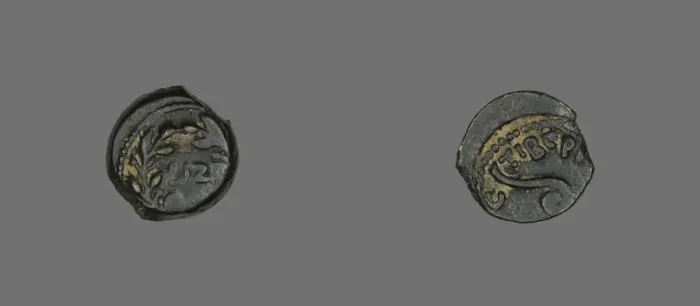 Framed Print : Coin Depicting an Olive Wreath, 30-31, Procurator: Pontius Pilatus (reign of Tiberius) Framed Print : Coin Depicting an Olive Wreath, 30-31, Procurator: Pontius Pilatus (reign of Tiberius)