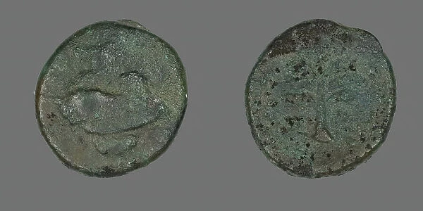 Coin Depicting Pegasus, about 400-310 BCE. Creator: Unknown