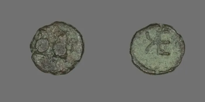 Framed Print : Coin Depicting Two Rams, about 400-310 BCE. Creator: Unknown Framed Print : Coin Depicting Two Rams, about 400-310 BCE. Creator: Unknown