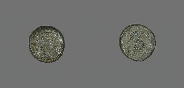 Coin Depicting a Shield, 239-229 BCE, issued by King Demetrius II. Creator: Unknown