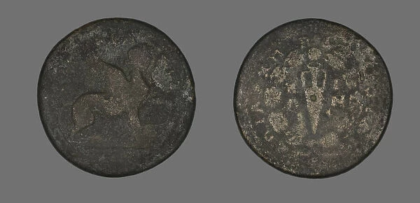 Coin Depicting a Sphinx, 138-192. Creator: Unknown