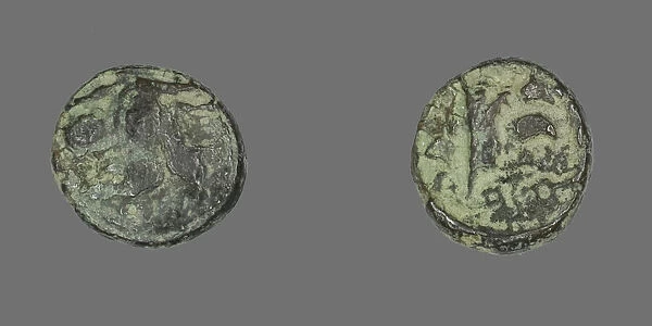 Coin Depicting a Sphinx, 301-109 BCE (?). Creator: Unknown
